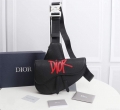 Dior 1ADPO093 Saddle Men Bag Grained Calfskin Black