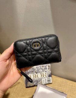 Dior Caro Mini zipper clutch 5087 Black