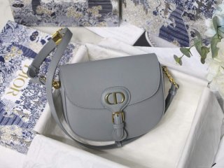 Dior M9319 Medium dior Bobby bag Grey box Calfskin