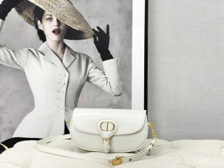 Dior M9327 dior Bobby bag East West White Box Calfskin