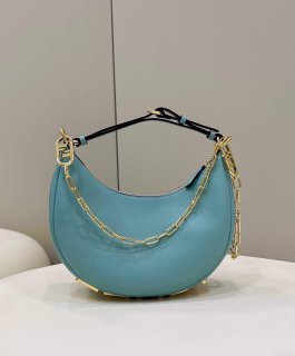 Fendi 8BR798 Fendigraphy Small 80056M Blue leather Bag