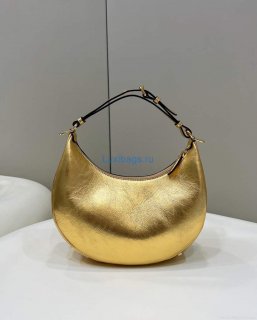 Fendi 8BR798 Fendigraphy Small Gold leather bag