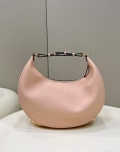 Fendi 8BR799 Fendigraphy Medium Pink laminated leather bag