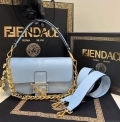 Fendi 8BR801 Baguette Brooch Bag Blue