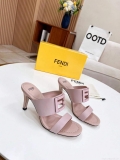 Fendi 8R8287 Baguette Slides Leather Pink