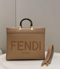 Fendi 8266S Sunshine Medium Bag 8BH386 Apricot leather shopper