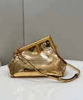 Fendi 8BP129 Fendi First Small Gold sequinned bag 80018M