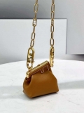 Fendi 7AS051 Nano Fendi First Charm Charm in Brown nappa leather