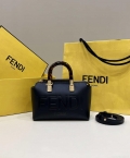 Fendi 8BS067 By The Way Mini Small Boston bag in mint Black leather