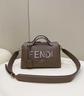 Fendi 8BL146 By The Way Medium Gray leather Boston bag