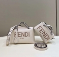 Fendi 8BL145 By The Way Mini White leather small Boston bag