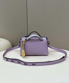 Fendi 8BL145 By The Way Mini Purple leather small Boston bag