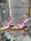 Fendi 8X8274 First Pink nappa leather 95 mm high-heeled sandals