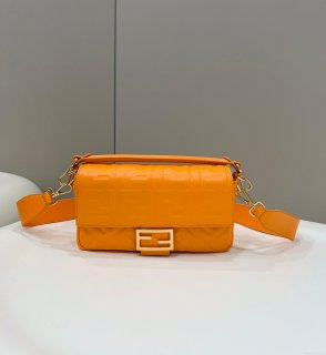 Fendi 8BR771 Baguette Large Orange leather 0135 bag