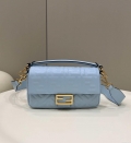 Fendi 8BR600 Baguette Medium Blue leather 0135M bag