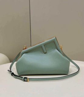 Fendi 8BP129 First Small Fuchsia leather bag 80018M Light Green