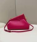 Fendi 8BP129 First Small Fuchsia leather bag 80018M Rose Red