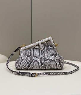 Fendi 8BP129 FENDI FIRST Small Natural python leather bag