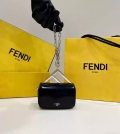 Fendi 7AS173 Fendi First Sight Black leather Nano bag