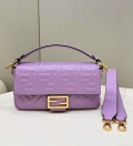 Fendi 8BR600 Baguette Medium leather 0135M bag Purple