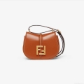 Fendi 8BS082 C’mon Mini Brown Leather Bag