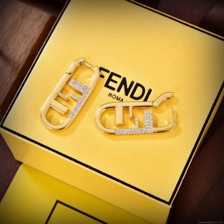 Fendi 8AH449 Earring O’Lock Earrings Gold-coloured earrings