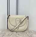 Fendi 655 Fendi Moonlight Shoulder Saddle Leather Bag Beige