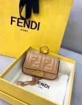 Fendi 7AR844 Nano Baguette Charm Apricot Nappa Leather