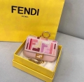 Fendi 7AR844 Nano Baguette Charm Pink Canvas Charm