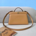 Fendi 8BN323 Peekaboo ISEEU EAST-WEST Apricot Leather 70193S Bag