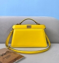 Fendi 8BN323 Peekaboo ISEEU EAST-WEST Yellow Leather 70193S bag