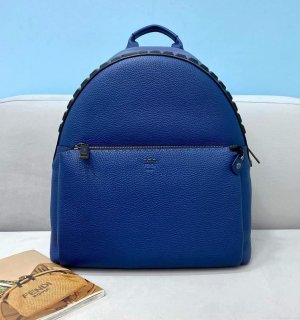 Fendi Backpack Calfskin Leather 2263 Blue