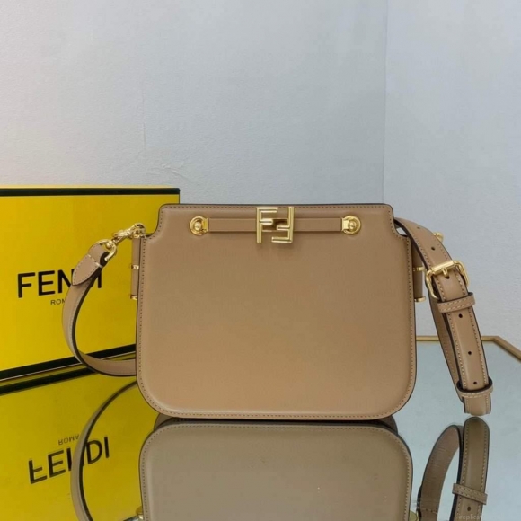 Fendi Touch Beige leather Bag 8BT349