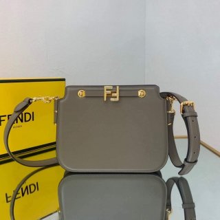 Fendi Touch Grey leather Bag 8BT349