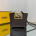 Fendi 8BS054 fendi way small Brown Leather Bag