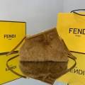 Fendi FIRST Small Bag Fox fur Bag 8BP129 Brown