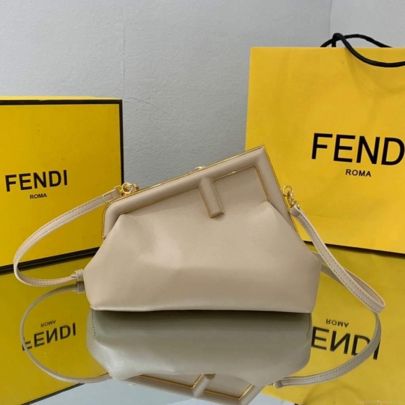 Fendi FIRST Small Bag 8BP129 Light Pink Leather