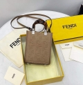 Fendi 8BS051 Mini Sunshine Shopper Bag 8527 Apricot