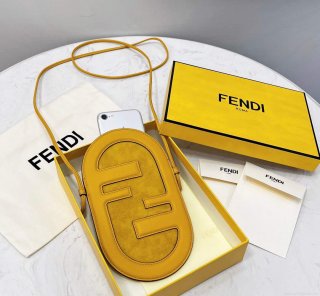 Fendi 8526 Phone Shoulder Bag Yellow