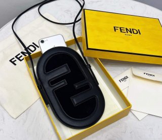 Fendi 8526 Phone Shoulder Bag Black