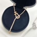 Fred FORCE 10 NECKLACE Small model in 18k pink gold and diamonds F23010