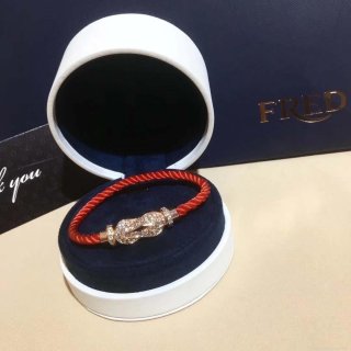 Fred FORCE 10 BRACELET XL model in 18k pink gold with diamonds F230017