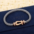 Fred FORCE 10 BRACELET Large model 18K yellow gold diamond paved F230018