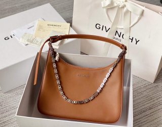 Givenchy BB50LWB1A4 Medium Moon Cut Out bag in leather Brown