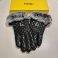 Fendi Women’s Gloves Marmont Chevron Leather Gloves F88603