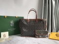 Goyard GMLTY01CL03P Saint Louis GM Bag Black with Brown