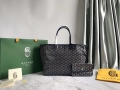 Goyard GMLTY01CL03P Saint Louis GM Bag Brown with Navy Blue