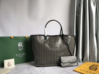 Goyard GMLCG09TY09P Anjou GM Bag Black with Brown