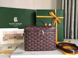 Goyard MUSEVAPMLTY01CL03P Muse Vanity Case PM Bag Wine Red