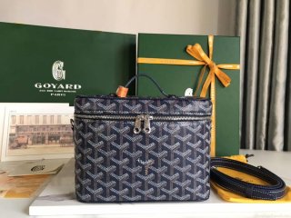 Goyard MUSEVAPMLTY01CL03P Muse Vanity Case PM Bag Navy Blue